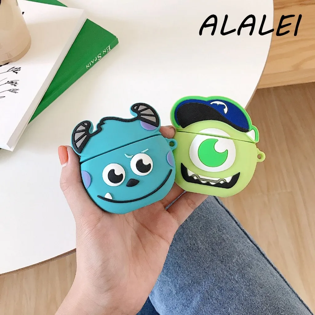 

Case for Airpods 1/2 Cartoon 3D Protective Case Soft Silicone Cover Bluetooth Wireless Earphone Cover for Apple Charging Box