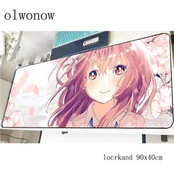 

Koe No Katachi pad mouse computer gamer High quality mouse pad 900x400x3mm padmouse A Silent Voice mousepad gadget desk mats