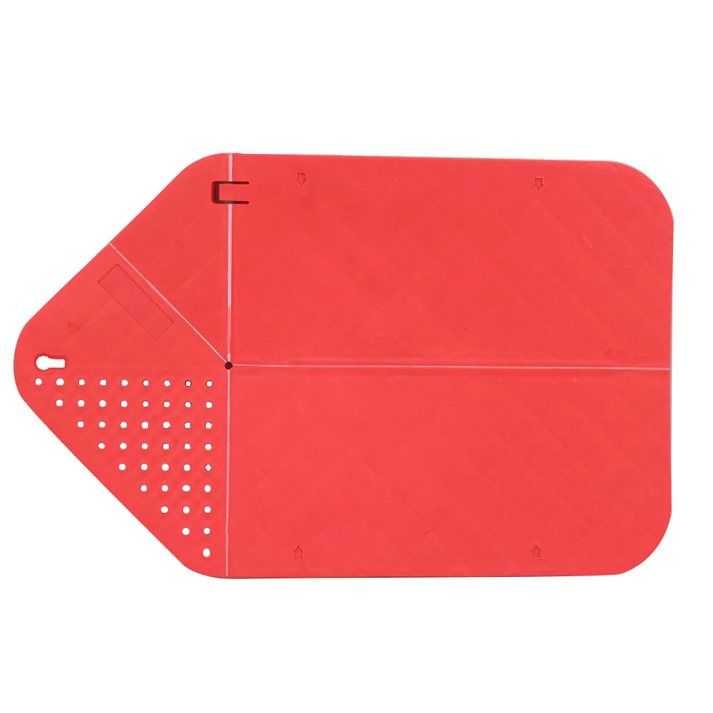 Newly Multi-function Foldable Rinse Chop Board Veggies Fruit Cutting Board Strainer Chopping Board Multifunctional Kitchen Tool Green