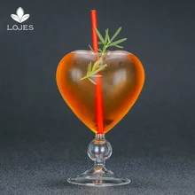 Наклонная чашка для мартини, скраб, коктейль, креативный бокал, не содержит свинец, стеклянные Пузырьковые чашки, потрясающие красивые, красивые, в форме сердца, стеклянные es