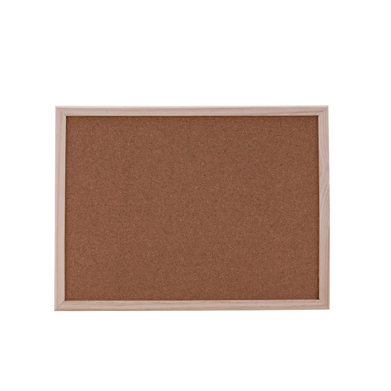 Cork Board Convenience Note Pin Message Notice Board Wooden Frame Hide Pin Holes Office School DIY Memo Message Board Accessorie
