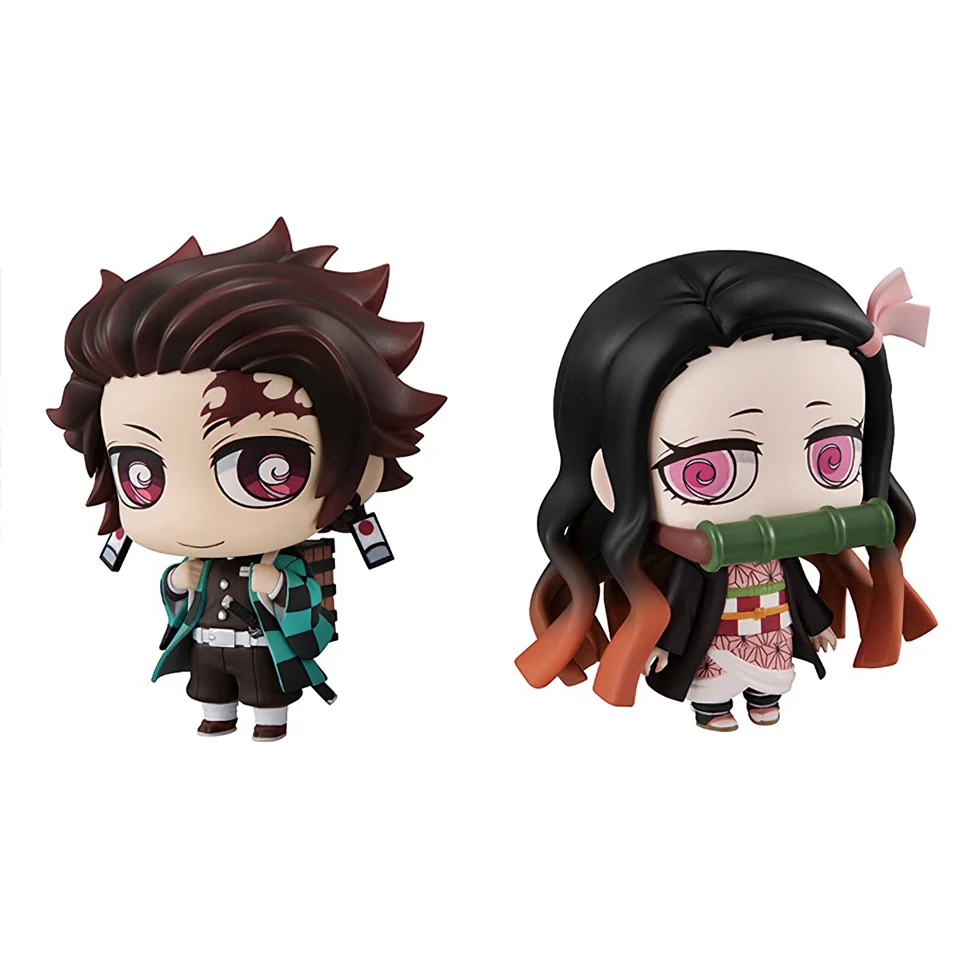 Tronzo 2 шт./компл. Bandai MH Demon Slayer Kimetsu no Yaiba Kamado Tanjirou Nezuko Q ПВХ фигурка Модель Кукла, подарок для девочки