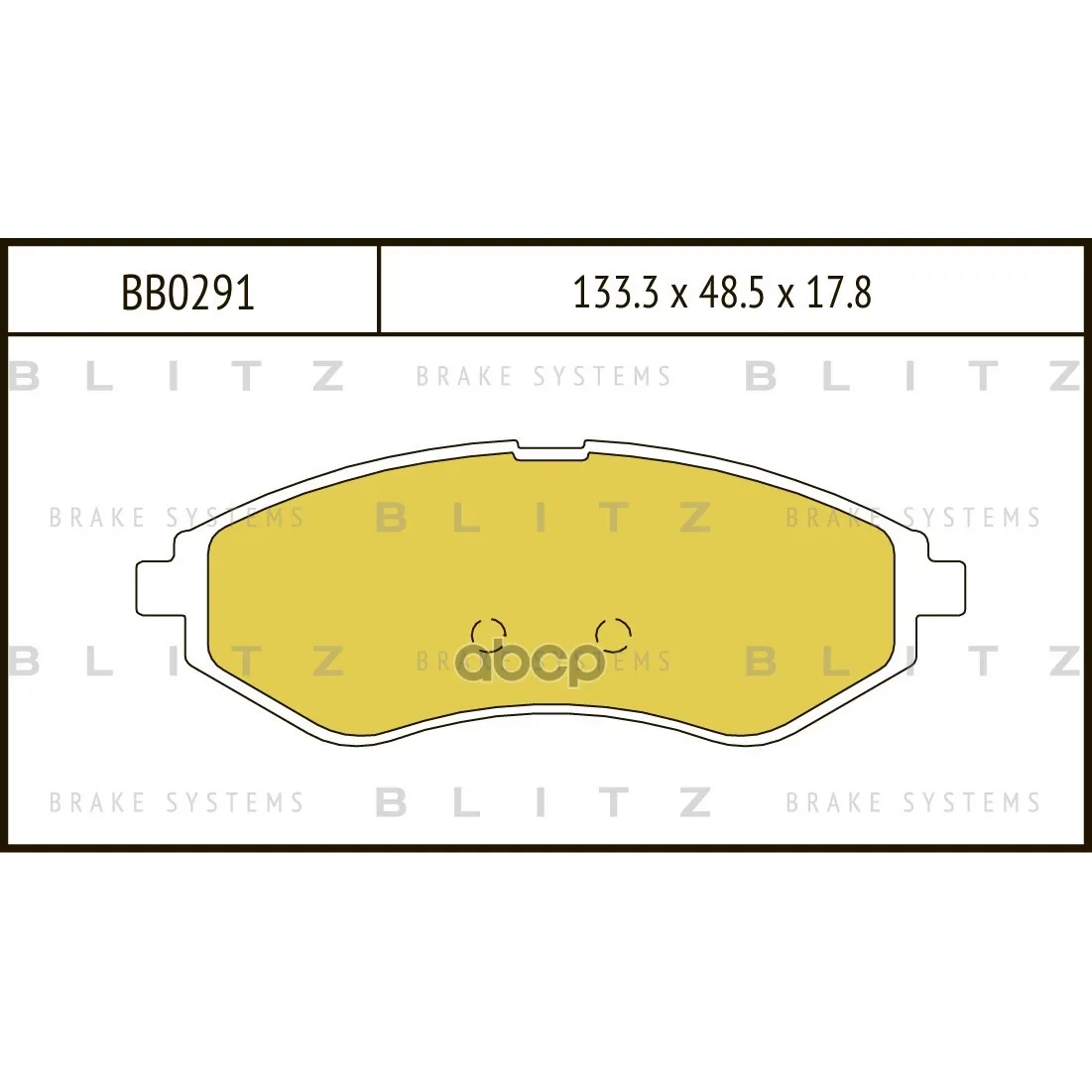 Колодки Тормозные Дисковые Chevrolet Aveo/Cobalt 03-/Daewoo Kalos 1.2/1.4 02- Blitz арт. BB0291