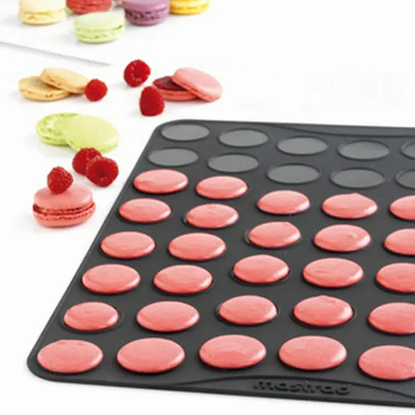 Силиконовые чехлы в форме печенья на мгновенной проявки Macaroon форма для выпечки печенья лист коврик DIY пресс-форм 30-полость