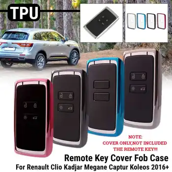 

TPU Remote Smart Key Cover Fob Case For Renault Clio Kadjar Megane Captur Koleos 2016 2017 2018 2019 20+ Car Shell Remote Cover