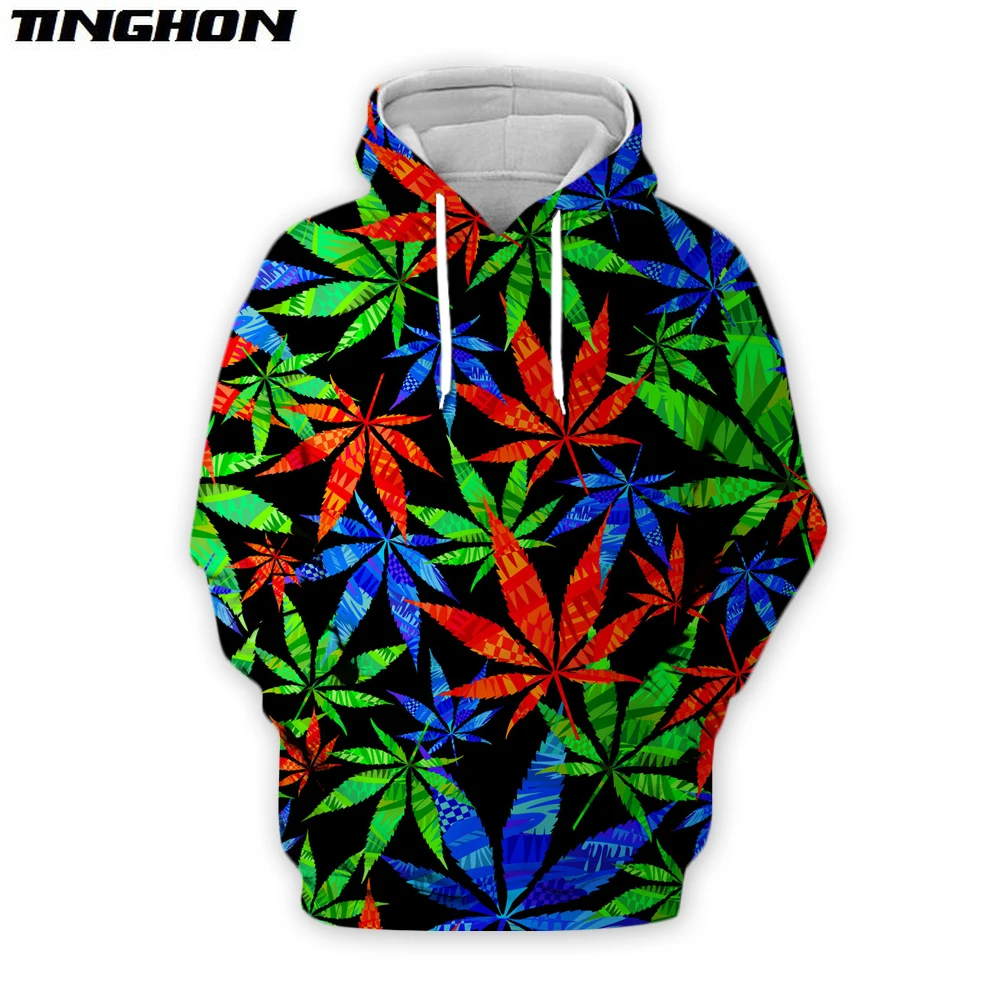 XS-7XL New 3D Fashion Hoodies Colorful Weeds Full Printed Pullover / Hoodie Sweatshirt Unisex Casual Streetwear sudadera hombre | Мужская