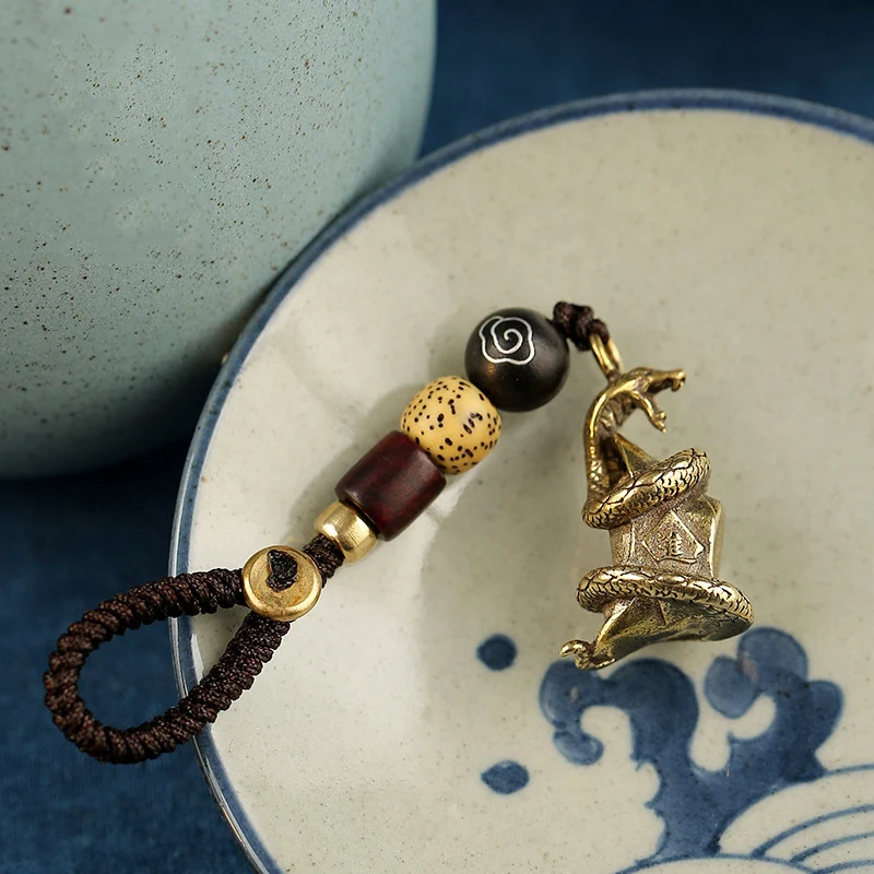 brass snake rope pendant (9)