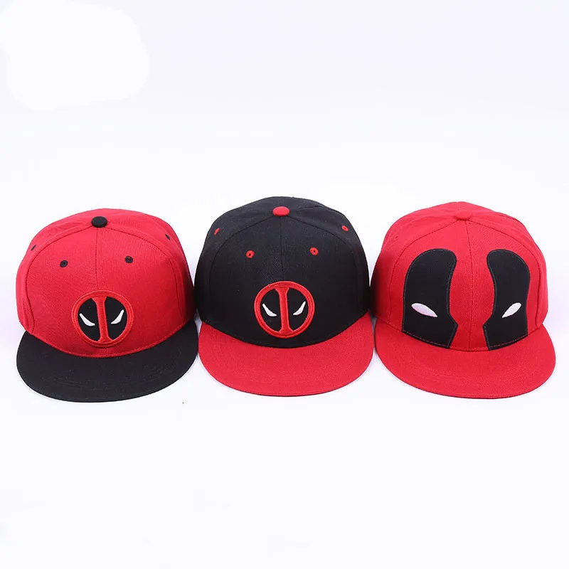 new superhero 3D Deadpool 2 cap embroidery adjustble baseball hat cotton Cosplay Hip-Hop sun hat
