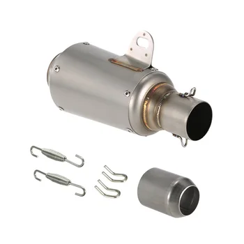 

Hot New 51mm Refit Muffler Pipe Blueing Stainless Steel Extended Exhaust Muffler Tail Pipe Universal for Motorcycle ATV