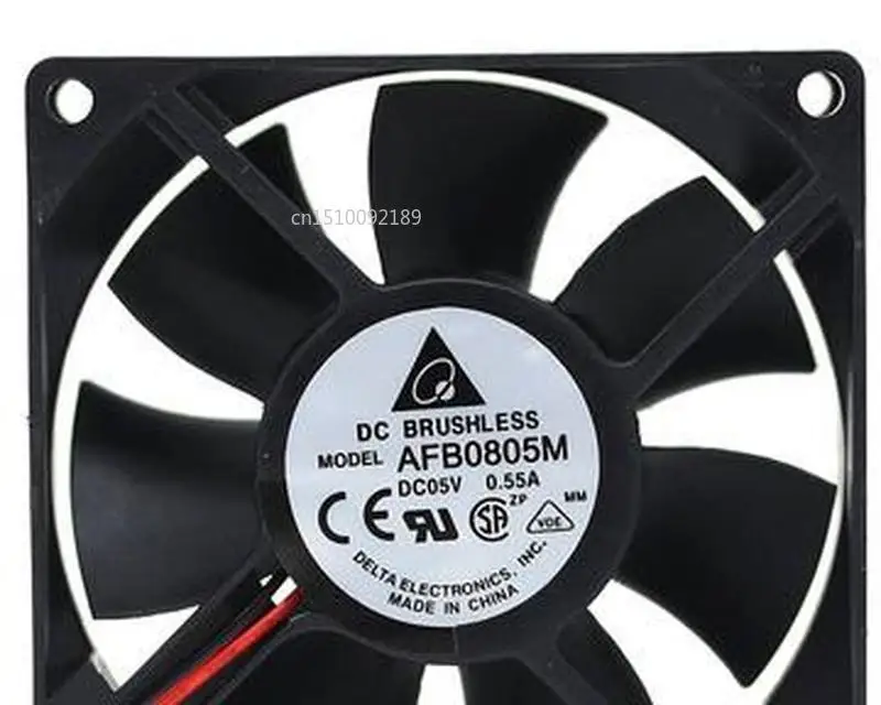 Для AFB0805M DC 5 В 0.55A 80x80x25 мм сервер кулер вентилятор