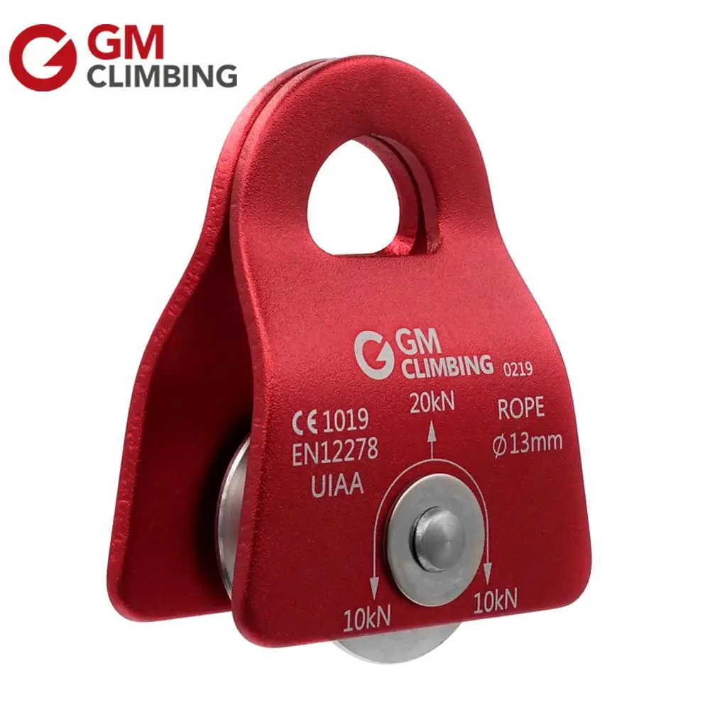 20kN Rope Pulley Climbing Equipment CE / UIAA Micro Mobile Pulley Rock