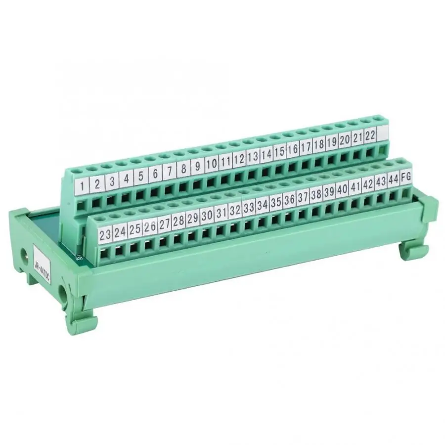 

DB44P PLC Board Terminal Block 35mm Signal Adapter Board PLC Adapter Relay Module AWG 22-16 44P D-Sub Female