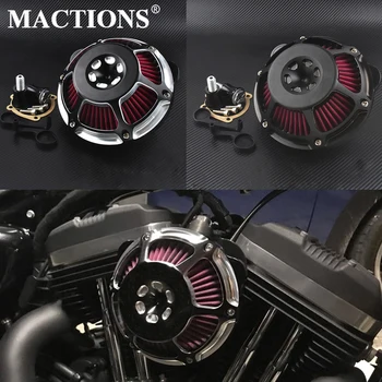 

Motorcycle CNC Cut Air Cleaner Filter Intake Filter For Harley Sporster XL Touring Street Glide Road Glide 08-16 Dyna Softail