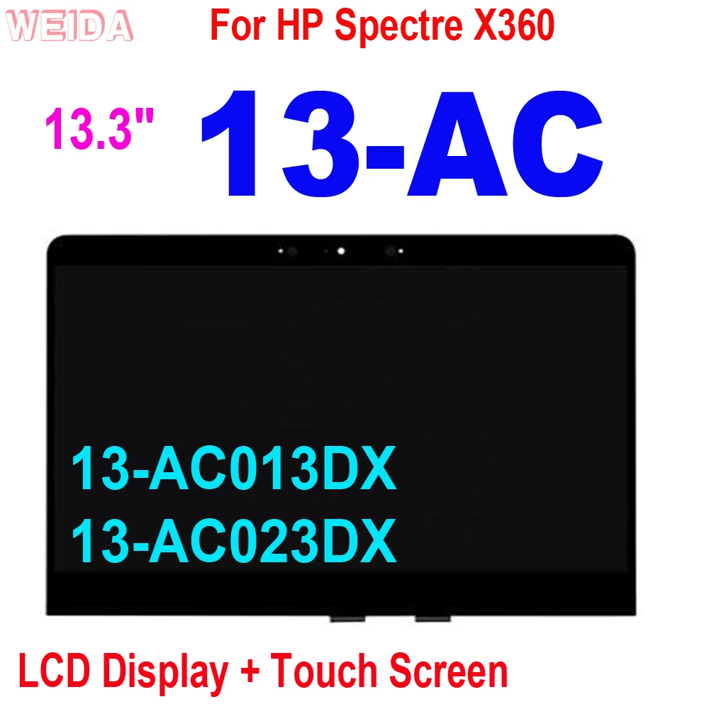 13.3 "Per Hp Spectre X360 Serie 13-Ac 13-Ac013Dx 13-Ac023Dx Display Lcd Sostituzione Gruppo Touch Screen Per Hp 13-Ac Lcd