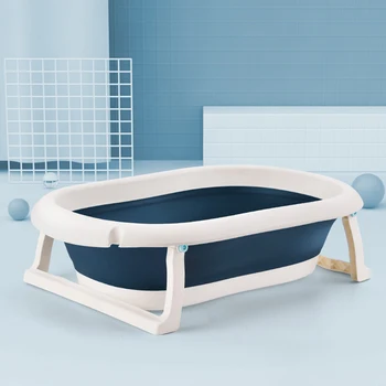 

Newborn Baby Folding Bath Tub Baby Swim Tubs Body Washing Portable Children Non-Slip Safe Bathtub Cleaning Supplies for Infants