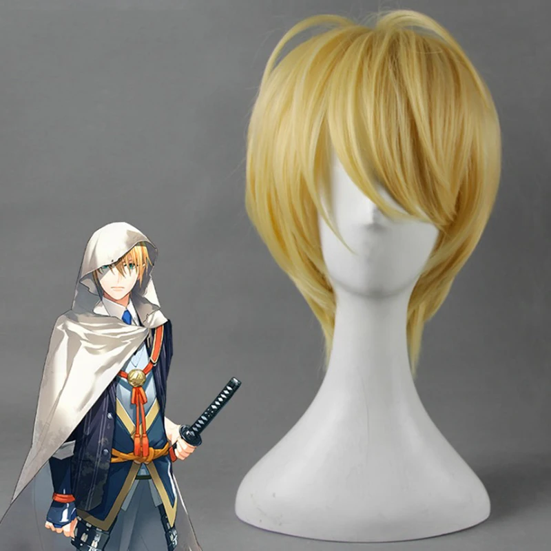 Парики для косплея Game Touken Ranbu Online Yamanbagiri Kunihiro термостойкий синтетический парик