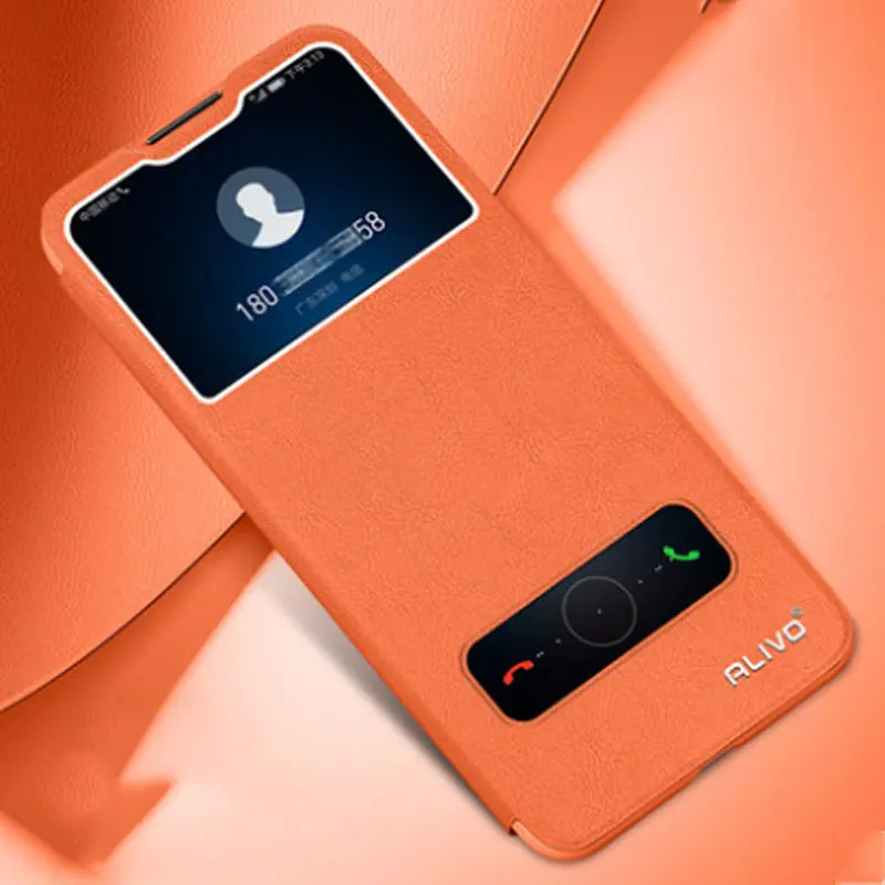 huawei pu case Dành Cho Huawei P30 Lite Ấn Bản Mới Ốp Lưng Từ Cửa Sổ View Da Điện Cho Huawei P30 Lite Quyển Sách Bao P30Lite ốp Điện Thoại huawei pu case