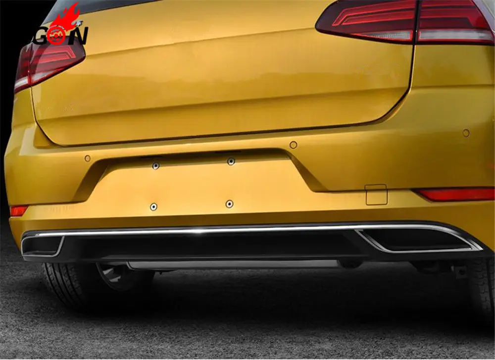 Задние выхлопные трубы для автомобиля планки VW GOLF 7 5 MK7 TDI 2018 подтяжки лица