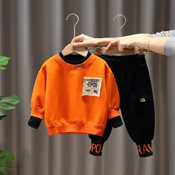 

Boy Girl Clothing Set Autumn T-Shirt Cartoon Children Boys Clothes Sweatpants Suit for Kids Two Pieces Boys Clothing Size 2-8Y