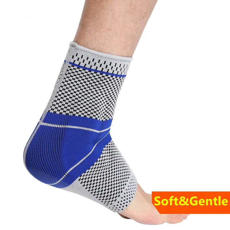 

Silicone elastic Sport Safety Ankle Support Strong Ankle Bandage Elastic Brace Guard Support Sport Gym Foot Wrap Protection