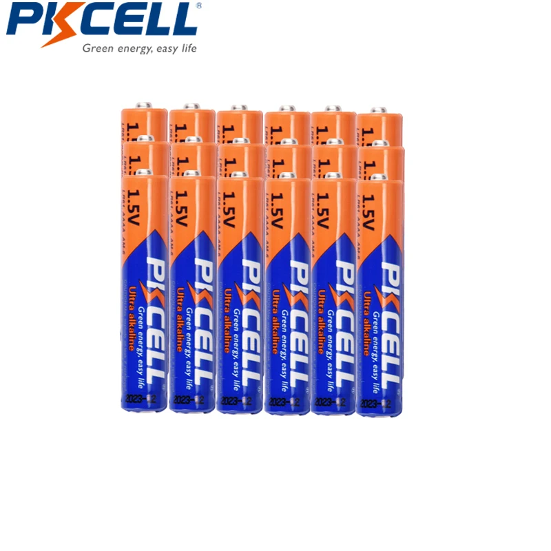 12 шт. PKCELL AAAA LR61 AM6 щелочная батарея E96 LR8D425 MN2500 MX2500 4A для Bluetooth наушники будильник компьютерный тестер