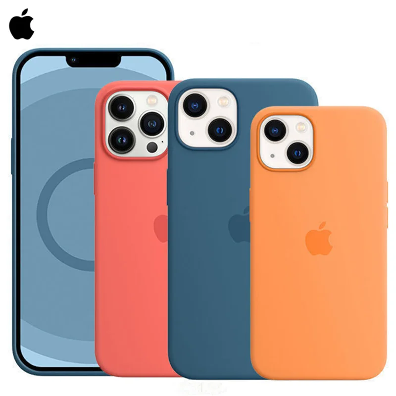 Original Apple Magsafe Liquid Silicone Magnetic Case For iPhone 13 Pro Max Mini Wireless Charging Drop Protect Cover | Мобильные