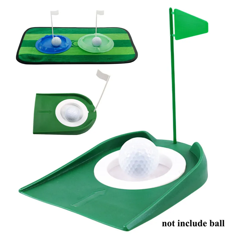 

Golf Putting Regulation Cup Hole Flag Indoor Home Yard Outdoor Practice Training Trainer Aids Golf Training Accessories