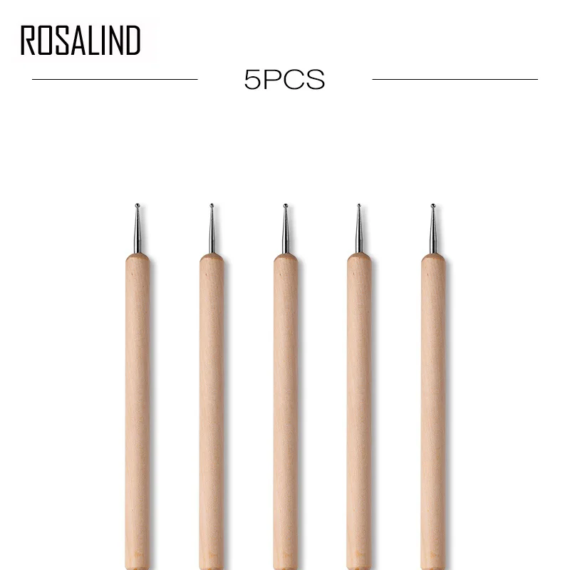 (15 шт./лот) ROSALIND набор кисточек для ногтей инструмент раскрашивания фиолетовая