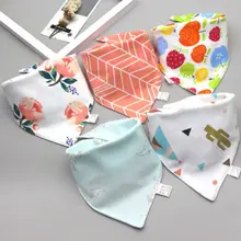 5 шт./упак. для детских бутылочек, нагрудники для малышей шарф Полотенца бандана слюнявчик Треугольники дриблинг K4UE