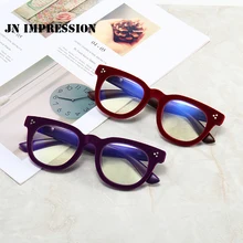 Удобные флокированные рамки, специальные очки для чтения, модные компьютерные очки для чтения, синий светильник, очки для чтения унисекс T18149