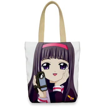 

58CM Anime Card Captor Sakura Canvas Bags Tomoyo Daidouji Shoulder Bag GK Action Figure Collect Model Toy M3587