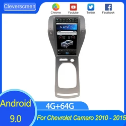 Radio Multimedia con GPS para coche, Radio con reproductor, navegador, pantalla estilo Tesla de 11,8 pulgadas, 2Din, Android 9, para Chevrolet Camaro 2010   2015
