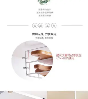 

Kitchen cabinet wall hanging cutting board rack free punching iron art board rack rag household cutting board shelf rack