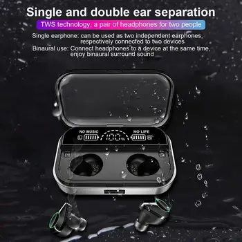 

T10 Tws Earphones Wireless Headphone Bluetooth 5.0 BOX Wireless Charging Power Control Display Earbuds With Touch Sport Hea P2H3