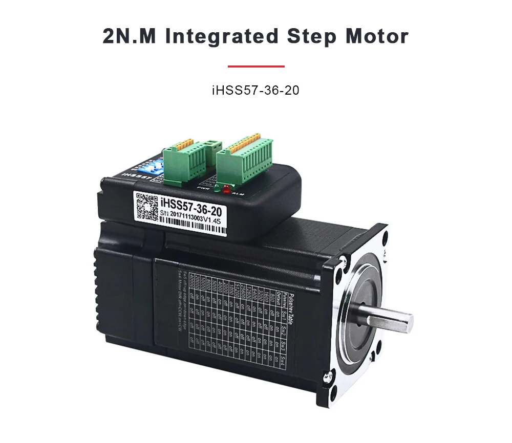 NEMA23 2Nm 283ozf.in Integrated Closed Loop Stepper motor 36VDC JMC iHSS57-36-20 