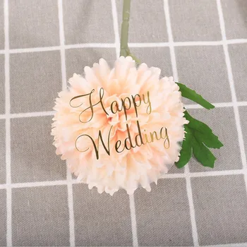 

60pcs/pack hot stamping round HAPPY WEDDING sealing sticker transparent Wedding gift decoration stickers