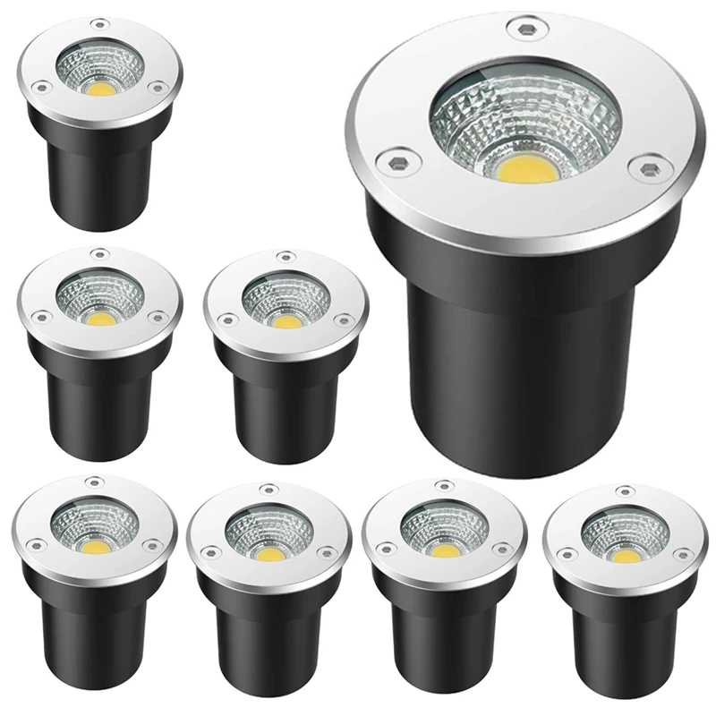 10 Pack IP65 Waterproof LED underground Light 6W 10W Outdoor Ground Garden Path Floor Buried Yard Spot Landscape 110V220V 12V