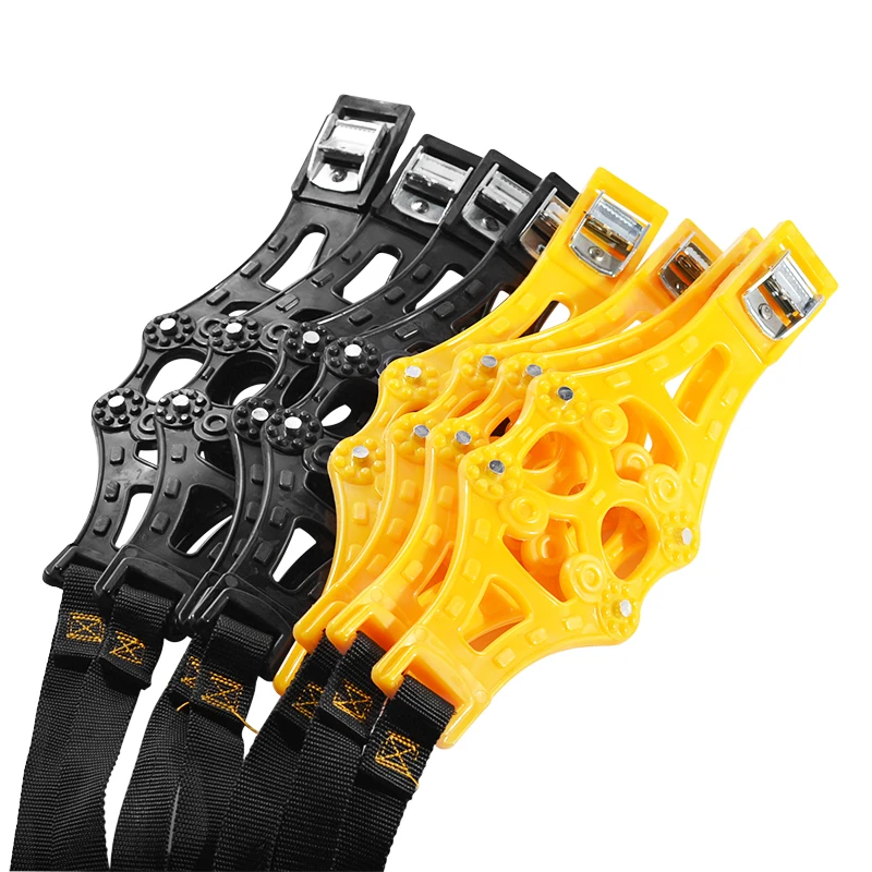 4pcs/set 8pcs/set Car Tyre Winter Roadway Safety Tire Snow Adjustable Anti-skid Safety TPU Chains Double Snap Skid Wheel Parts
