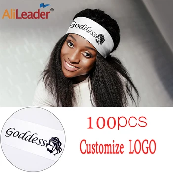 

Alieader Custom Satin Edge Scarves For Wigs 100Pcs Custom Logo Satin Edge Laying Scarf Wrap Grip Band Satin Edge Laying Scarf