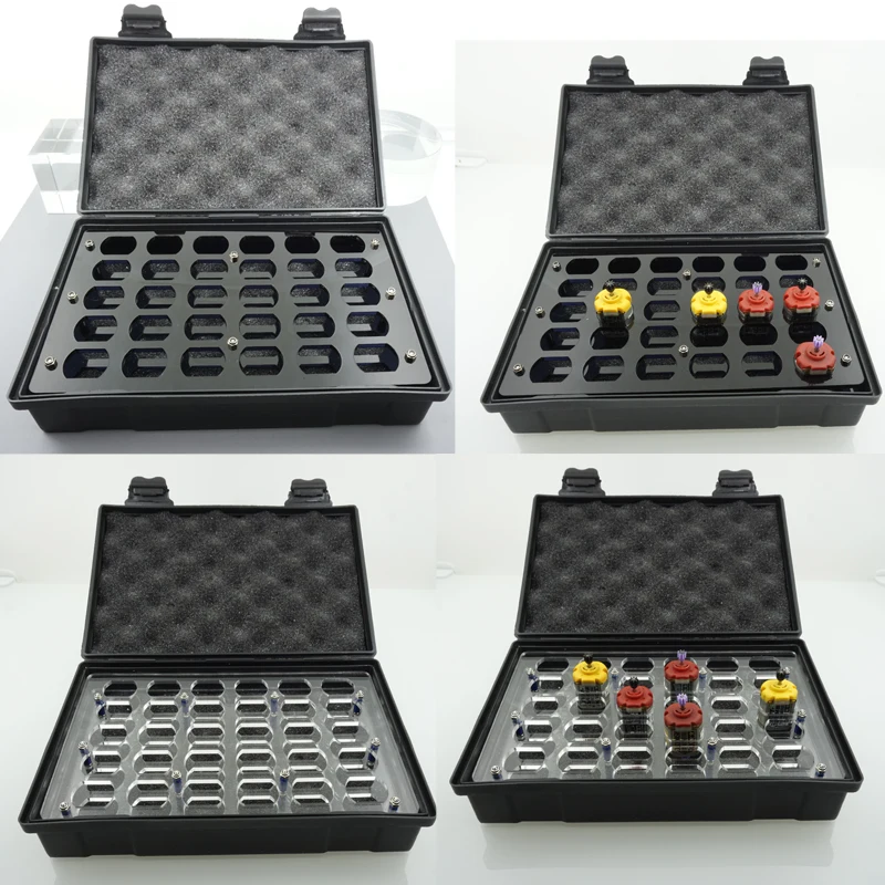 Caja de motor mini 4wd autofabricada, disponible en 30 uds, mini motores 4wd con esponja interior para proteger los motores 324 store