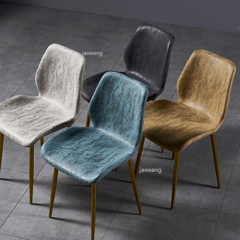 Индивидуальный обеденный стул скандинавские креативные стулья для отдыха кафе современные минималистичные стулья из искусственной кожи для гостиной