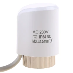 AC 230V NC Electric Thermal Actuator M30*1.5mm for thermostatic Radiator -Valve
