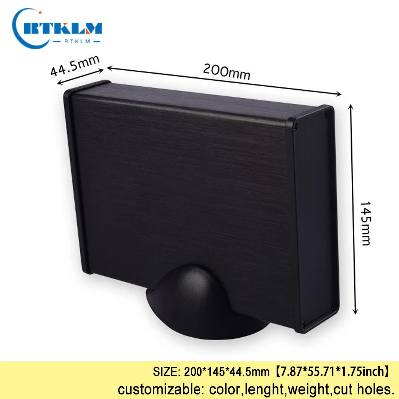 Алюминиевая распределительная коробка diy корпус электронный проект электрическая коробка детали из алюминия на заказ распределительная коробка 200*145*44,5 мм