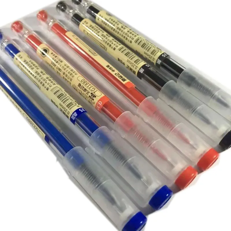 Japanese Ballpoint Pen 0.5 Mm Black Blue Ink Pen School Office Student
