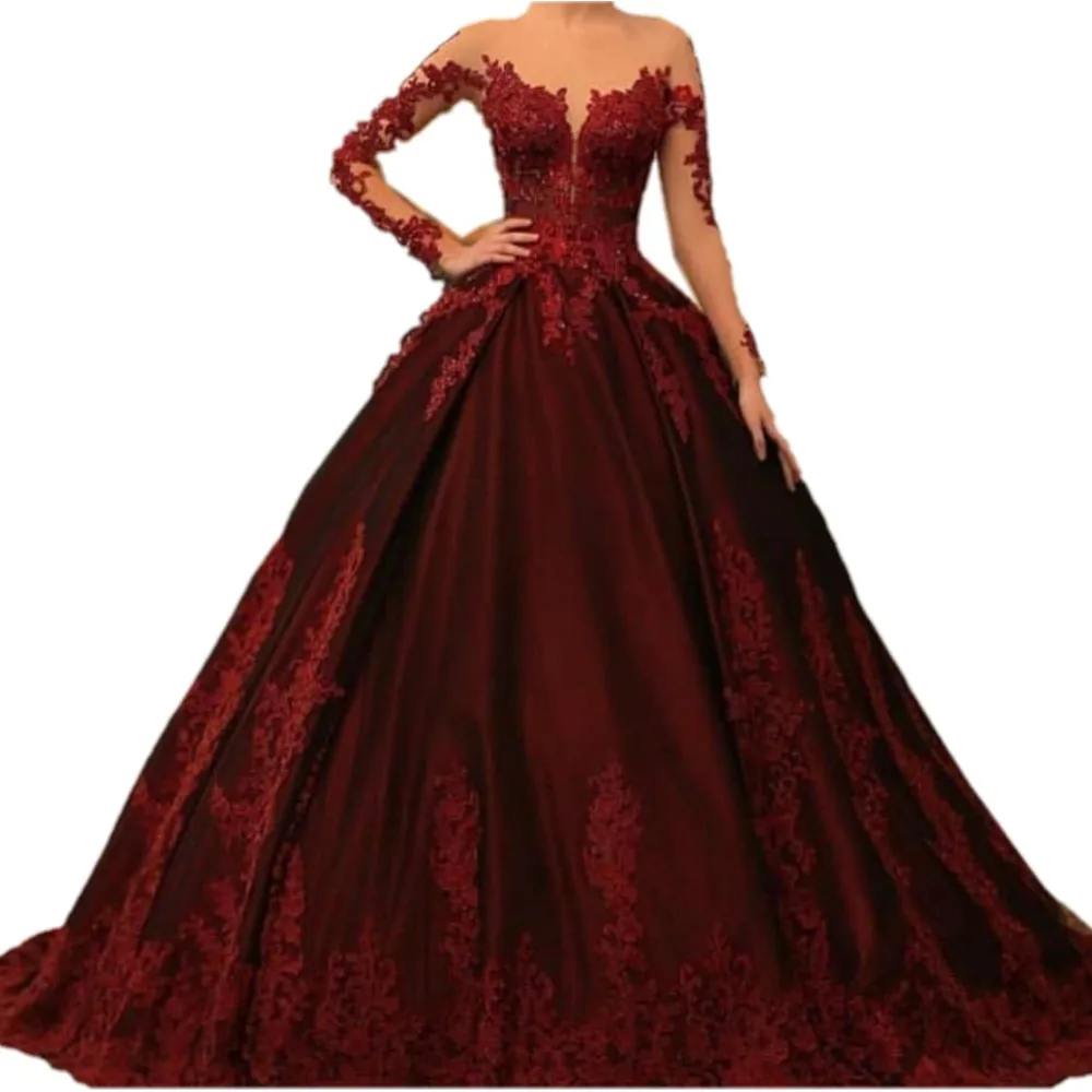 Вечернее торжественное платье Abendkleider Vestido Longo Festa Robe De Soiree, бальное платье с длинными рукавами, арабские вечерние платья