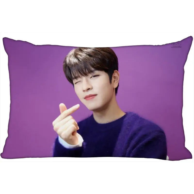 

Custom Seungmin KPOP Pillowcase Satin Fabric Pillow Cover New Rectangle Zipper Pillow Cases Home Office Wedding Decorative 0317