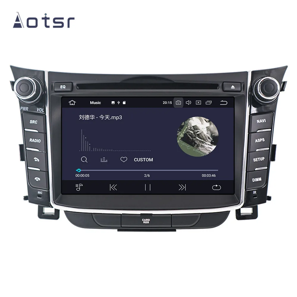 Cheap DSP Android 9 Car GPS Navigation DVD Player For Elantra GT 2012 2013-2016 Auto Stereo Radio Multimedia player Head Unit recorder 12