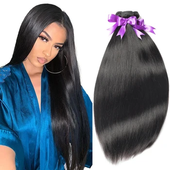 

BEAUDIVA Brazilian Straight Hair Bundles Natural Color 100% Human Hair Weave Bundles Remy Hair Extension 1/3/4 PCS Free Ship