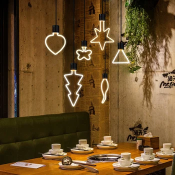 

E27 4W Christmas Festival Decoration Night Light Chandelier Lighting Lamp Bulb Multi Shape LED Filament Room Decor Lamps