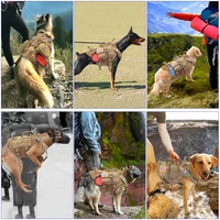 Tactical Dog Harness Military No Pull Pet Harness Vest For Medium Large Dogs Training Hiking Molle Dog Harness With Pouches 5